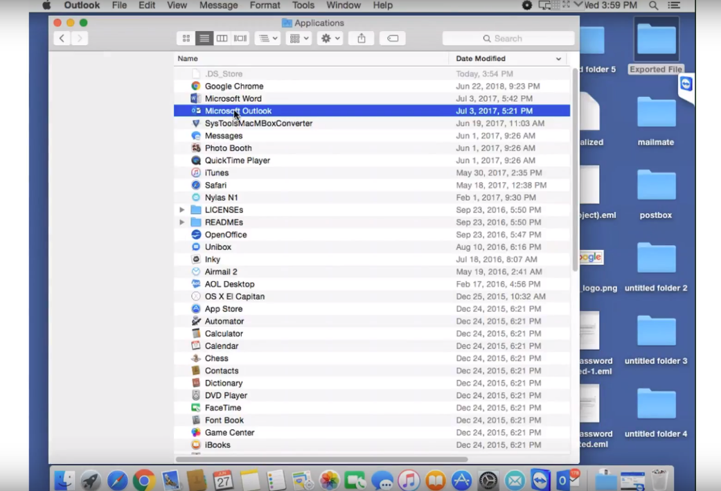 microsoft outlook mac check mailbox size